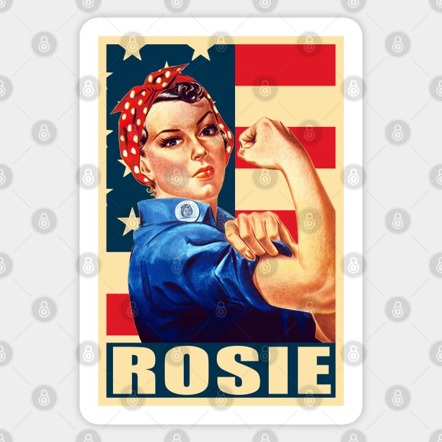 Rosie The Riveter We Can Do it Propaganda Pop Art Sticker by Nerd_art